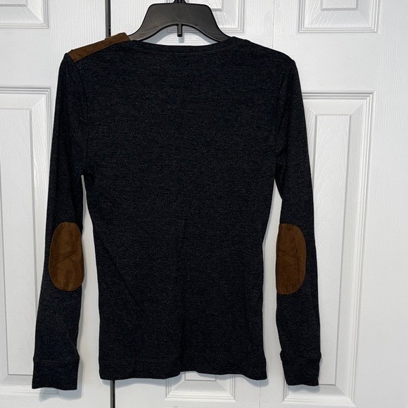 Women's Lauren Ralph Lauren‎ Top Long Sleeve Zip Shoulder Elbow Patch Size M - Picture 6 of 12